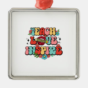 Teach Love Inspire Metal Tree Decoration