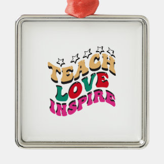 Teach Love Inspire Metal Tree Decoration