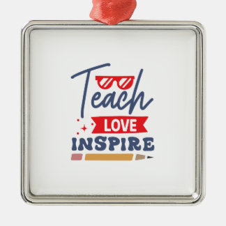 Teach Love Inspire Metal Tree Decoration