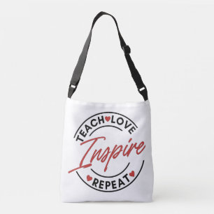 Teach Love Inspire Motivational Crossbody Bag
