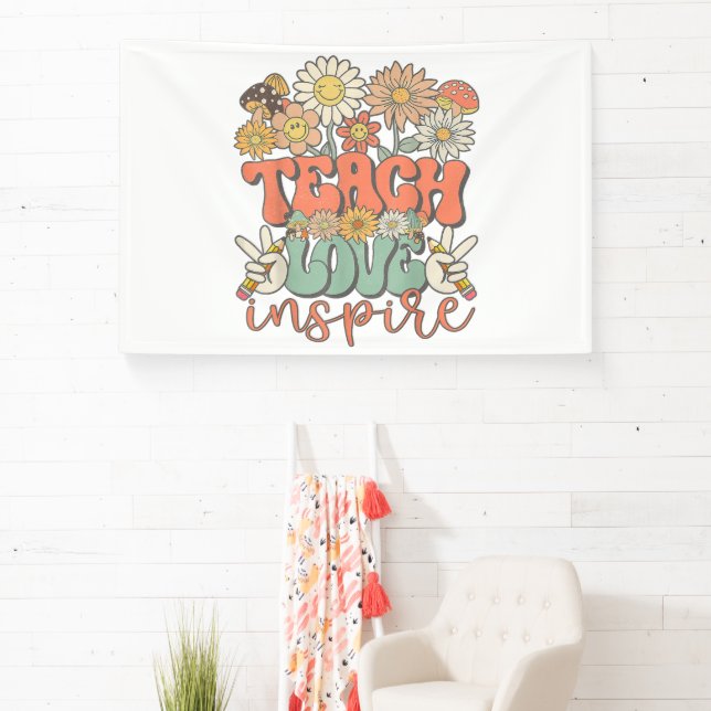 teach love inspire retro back to school banner (Insitu)
