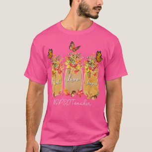 Teach Love Inspire SPED Teacher Fall Autumn Tree L T-Shirt