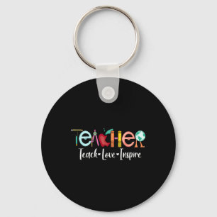 Teach Love Inspire Teacher Appreciation Byck To Sc Key Ring