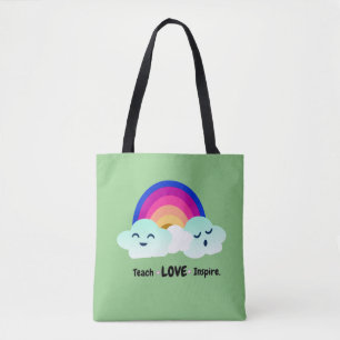 Teach Love Inspire Teacher Appreciation Tote Bag