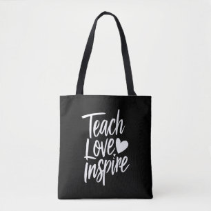 Teach Love Inspire Teacher's Day Gift Teacher Life Tote Bag