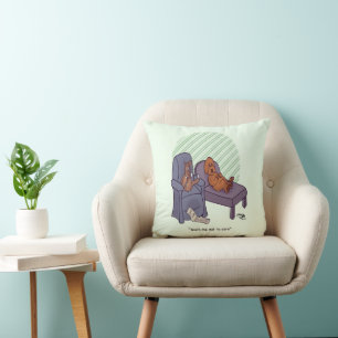 Teach Me Not To Care Throw Pillow