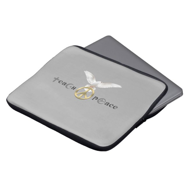 Teach Peace | 13" Laptop Sleeve (Front Top)
