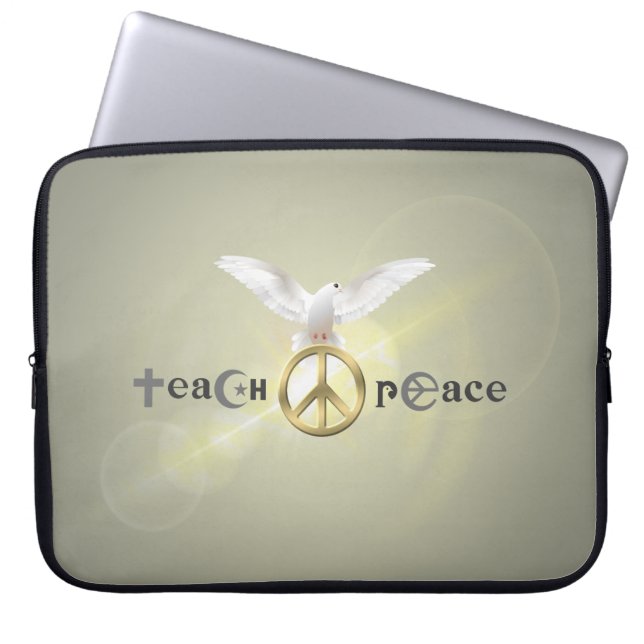 Teach Peace | 15" Laptop Sleeve (Front)
