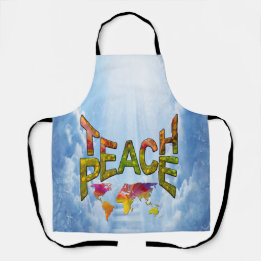 Teach Peace  Apron