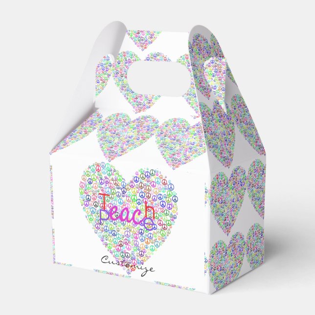 Teach Peace Heart Thunder_Cove Favour Box (Front Side)