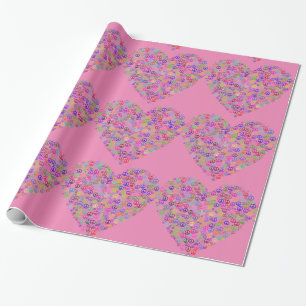 Teach Peace Hearts Thunder_Cove Thunder_Cove Wrapping Paper