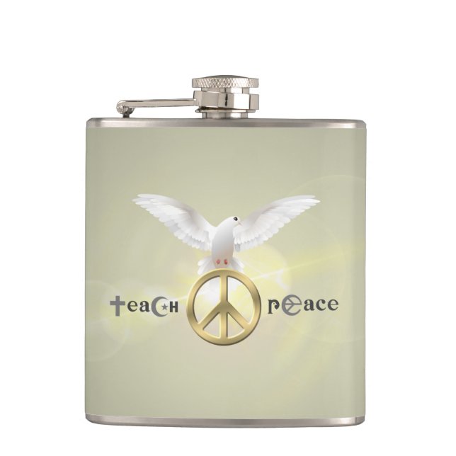 Teach Peace | Hip Flask (Front)