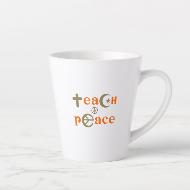 Teach Peace | Latte Mug (Right)