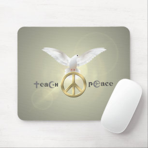 Teach Peace Mouse Pad