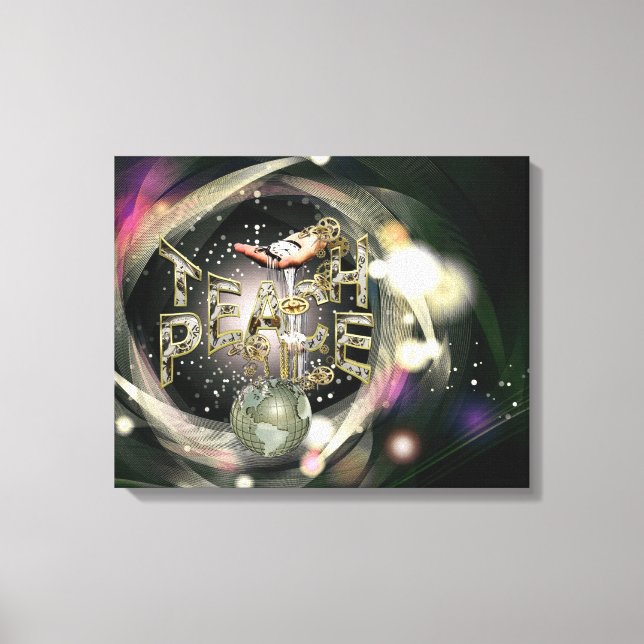 Teach-Peace  Movement Canvas Print (Front)