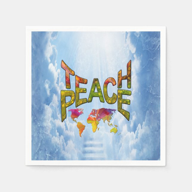 Teach Peace   Napkin (Front)