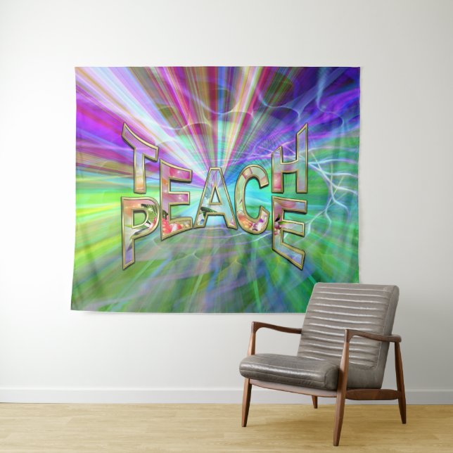 Teach Peace on Earth Tapestry (In Situ (Horizontal))