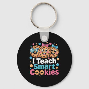 Teach Smart Cookies Funny Cute Back To School Key Ring