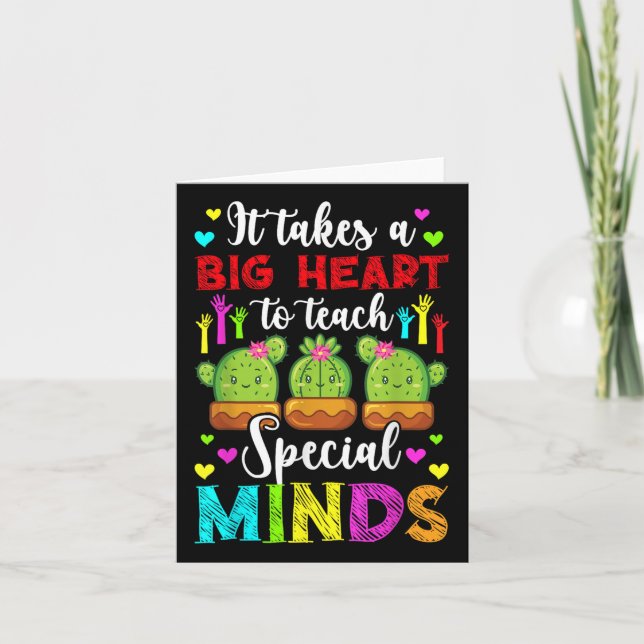Teach Special Minds Autism Teacher Autism Awarenes Card (Front)