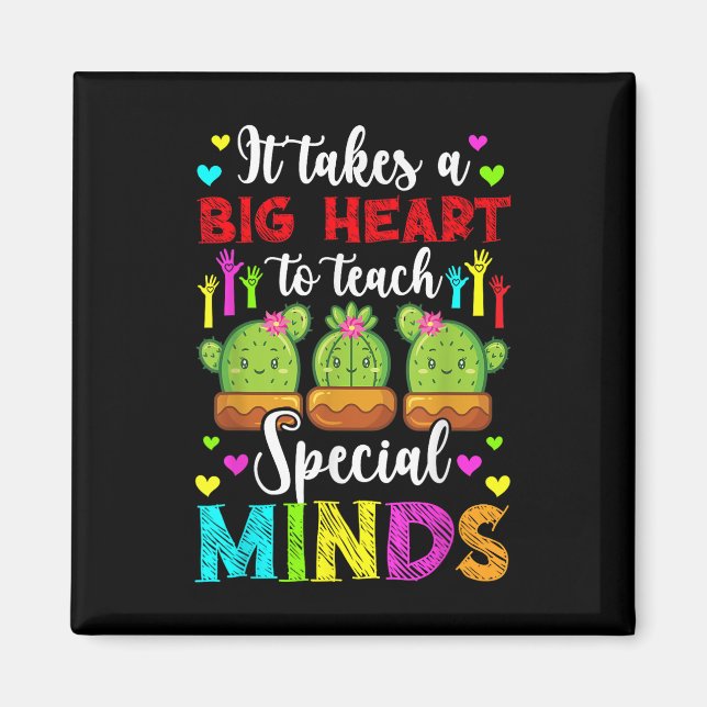 Teach Special Minds Autism Teacher Autism Awarenes Magnet (Front)