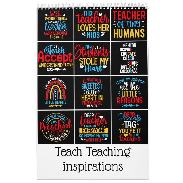 Teach teaching inspirations calendar (Cover)