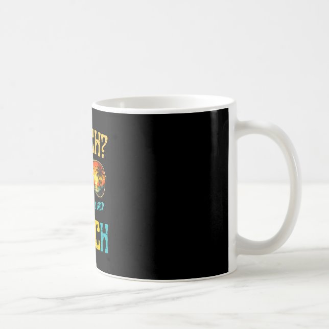 Teach thought said beach funny teacher summer vibe coffee mug (Right)