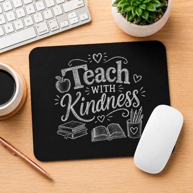 Teach with Kindness Mouse Pad (Creator Uploaded)