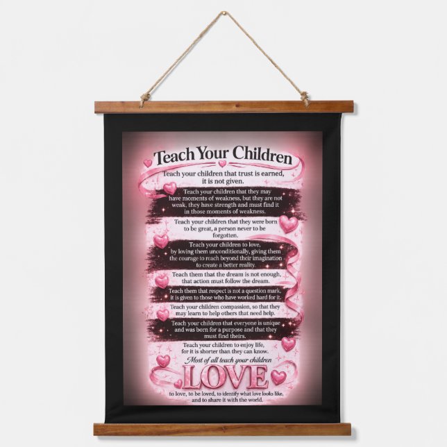 Teach Your Children Hanging Tapestry (Front)