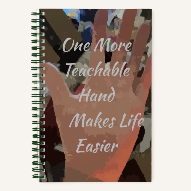 Teachable Hand Sketchbook Notebook (Front)