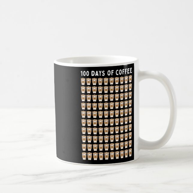 Teacher 100 Coffee Cups 100th Day School  (Right)