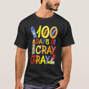 Teacher 100 Days Cray Cray 100th Day Of School Boy T-Shirt