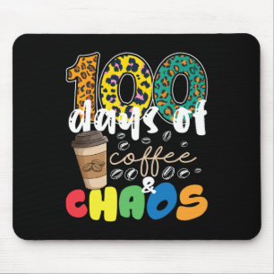 Teacher 100 Days Of School 100 Days Of Coffee And  Mouse Pad