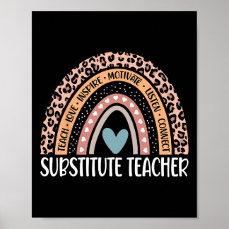 Teacher 100th Day Of School Teacher Aide Poster