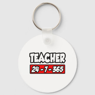 Teacher 24-7-365 key ring