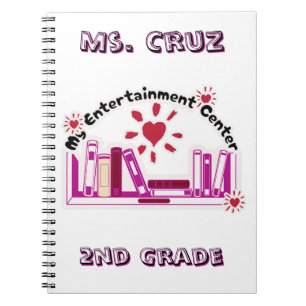 Teacher 2nd grade custom notebook