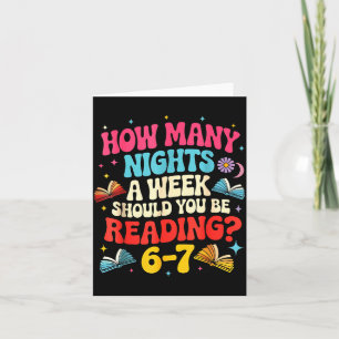 Teacher 67 How Many Nights A Week Should You Be Re Card