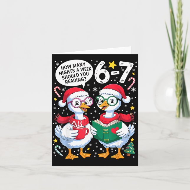 Teacher 67 How Many Nights A Week Should You Be Re Card (Front)