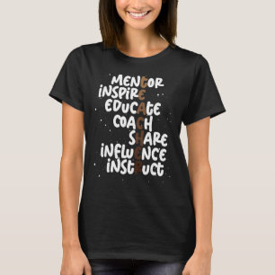 Teacher African American Educator Proud Black Tea T-Shirt