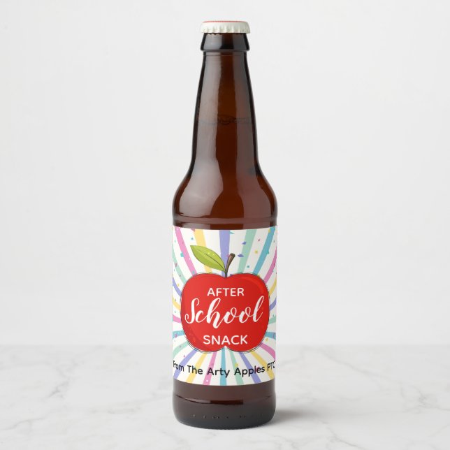 teacher After school snack beer Beer Bottle Label (Front)