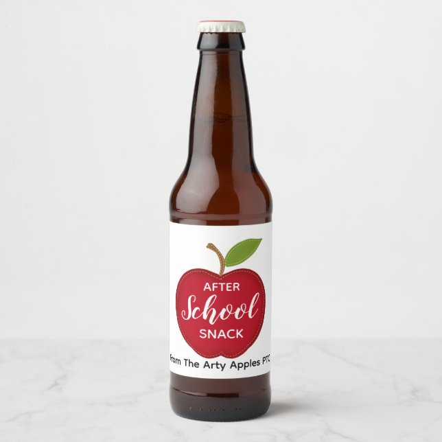 teacher After school snack beer Bottle Label (Front)