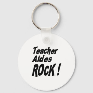 Teacher Aides Rock! Keychain