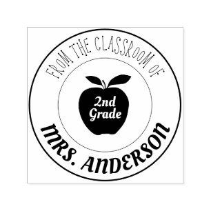 Teacher and Grade From The Classroom of Self-inking Stamp