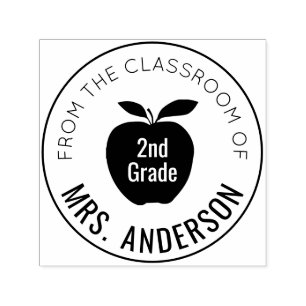 Teacher and Grade From The Classroom of Self-inking Stamp