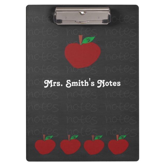 Teacher Apple Clipboard (Front)