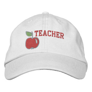 Teacher Apple Embroidered Hat