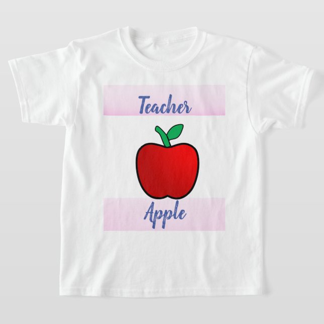 Teacher Apple T-Shirt (Laydown)