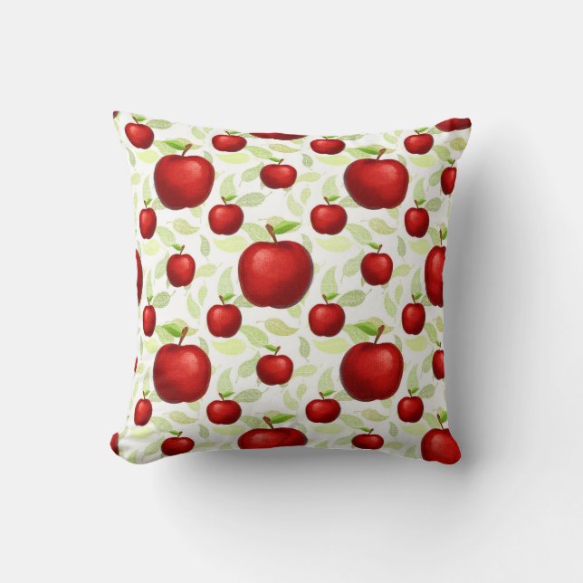 Teacher Apple Tree Patterns Preschool Art Teacher  Cushion (Front)