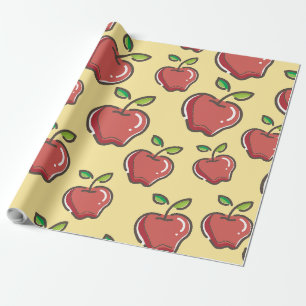 Teacher Apple Wrapping Paper