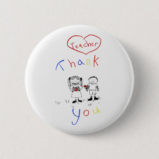 Teacher appreciation 6 cm round badge