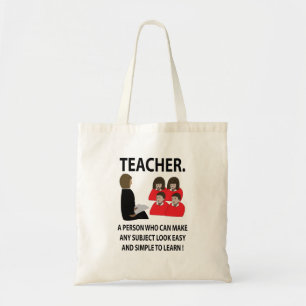 Teacher Appreciation Back To School Quote Teacher Tote Bag